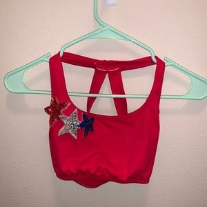 A red sports bra!